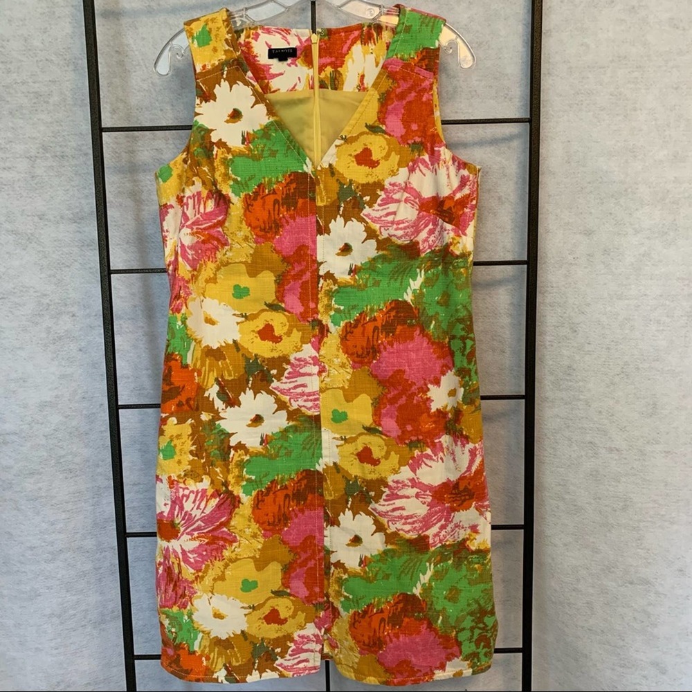 Talbots Sleeveless Floral Summer Dress Lined Size 10 Petite